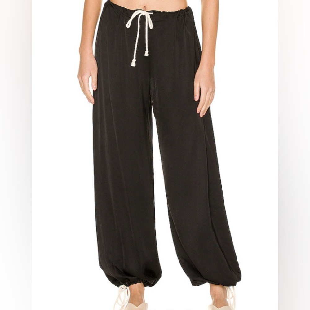 Donni cinched waist satin pants